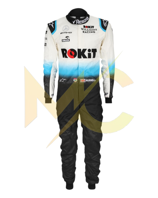 F1 George Russell Williams racing 2019 race suit