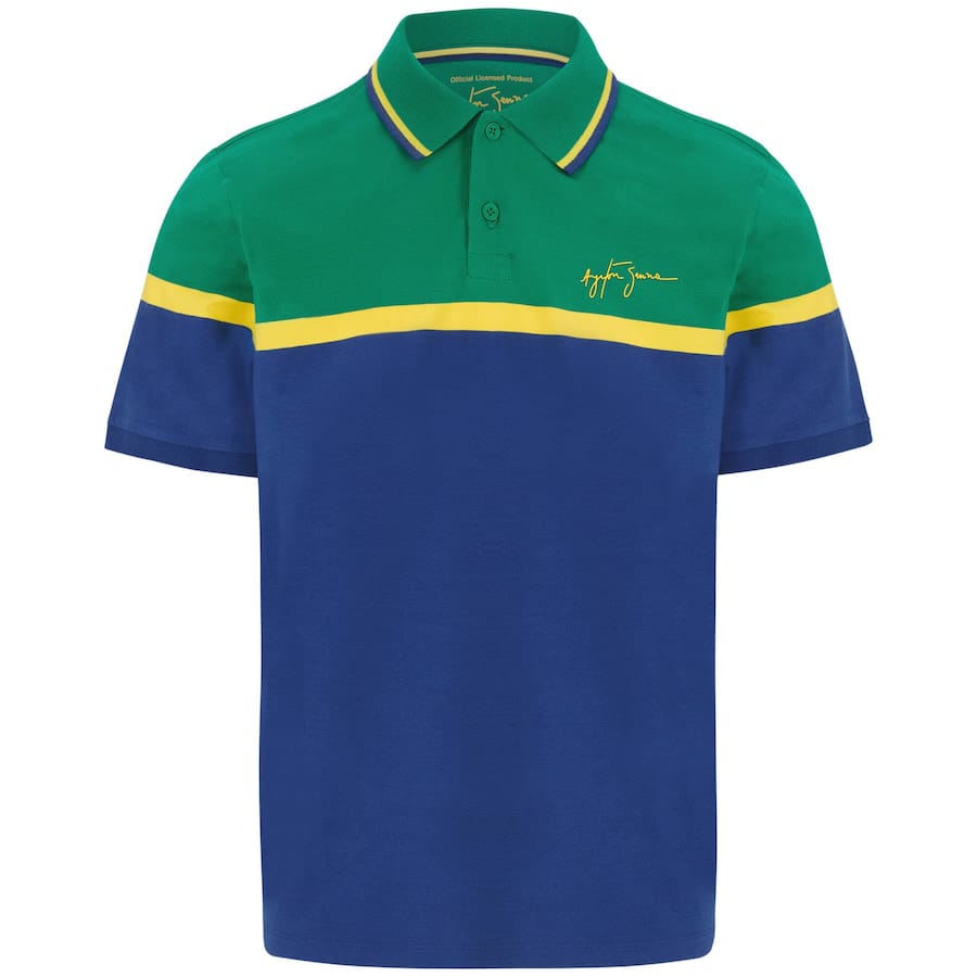 Ayrton Senna Stripe Polo