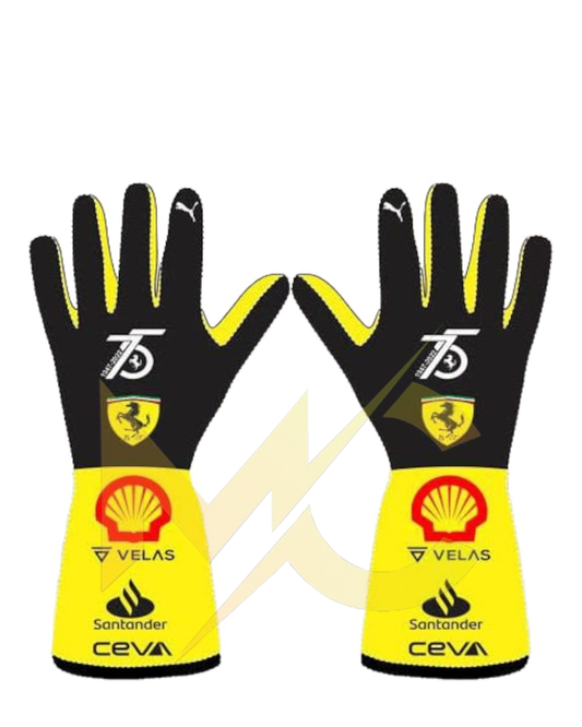 F1 Ferrari Charles leclerc 2022 race gloves