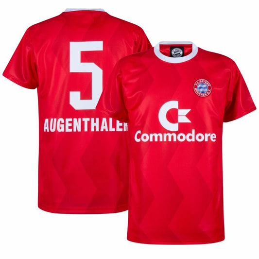 Copa FC Bayern Munich Augenthaler 5 Retro Jersey 1988-89 (Retro Flock Printing