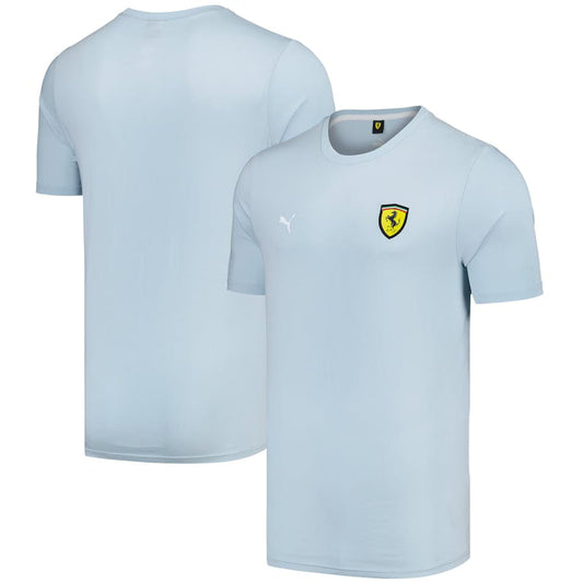 Scuderia Ferrari Race Coloured Shield T-Shirt by Puma – Blue