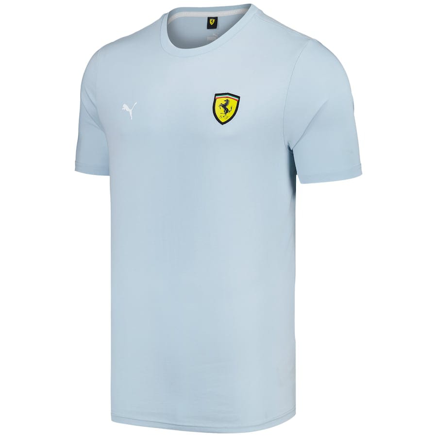 Scuderia Ferrari Race Coloured Shield T-Shirt by Puma – Blue