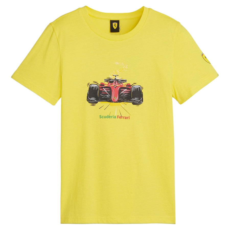 Scuderia Ferrari Race Graphic T-Shirt by Puma – Yellow