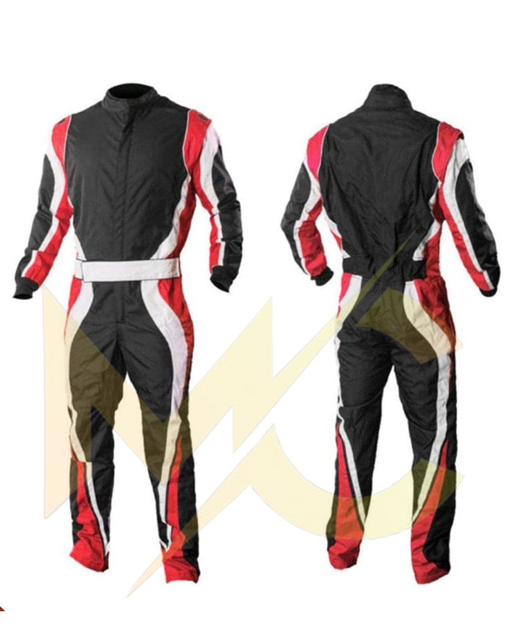 Go kart cardura race suit / Red, Black & White -96