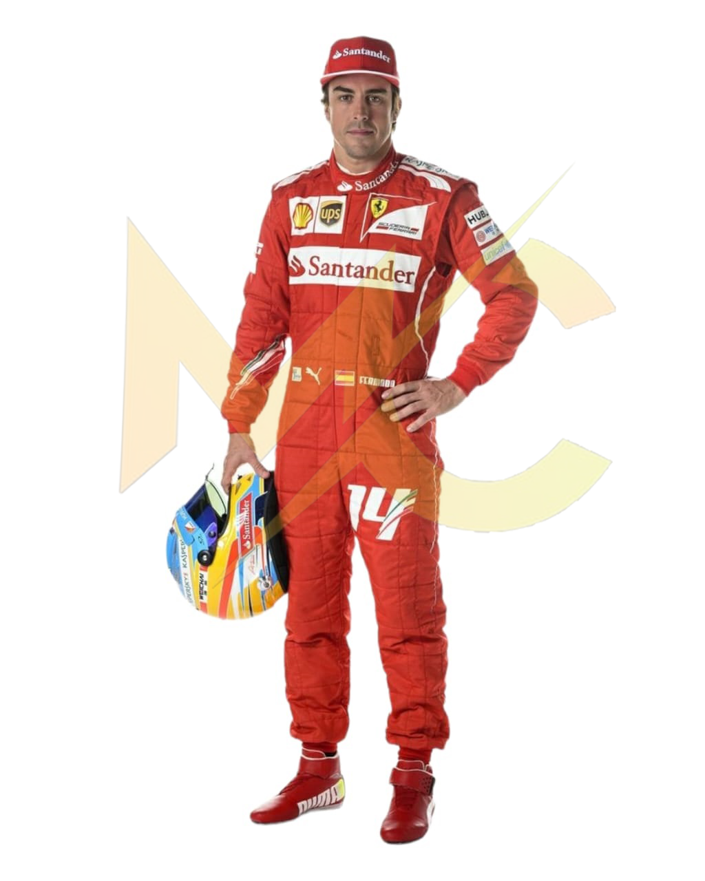 F1 Fernando Alonso 2014 race suit