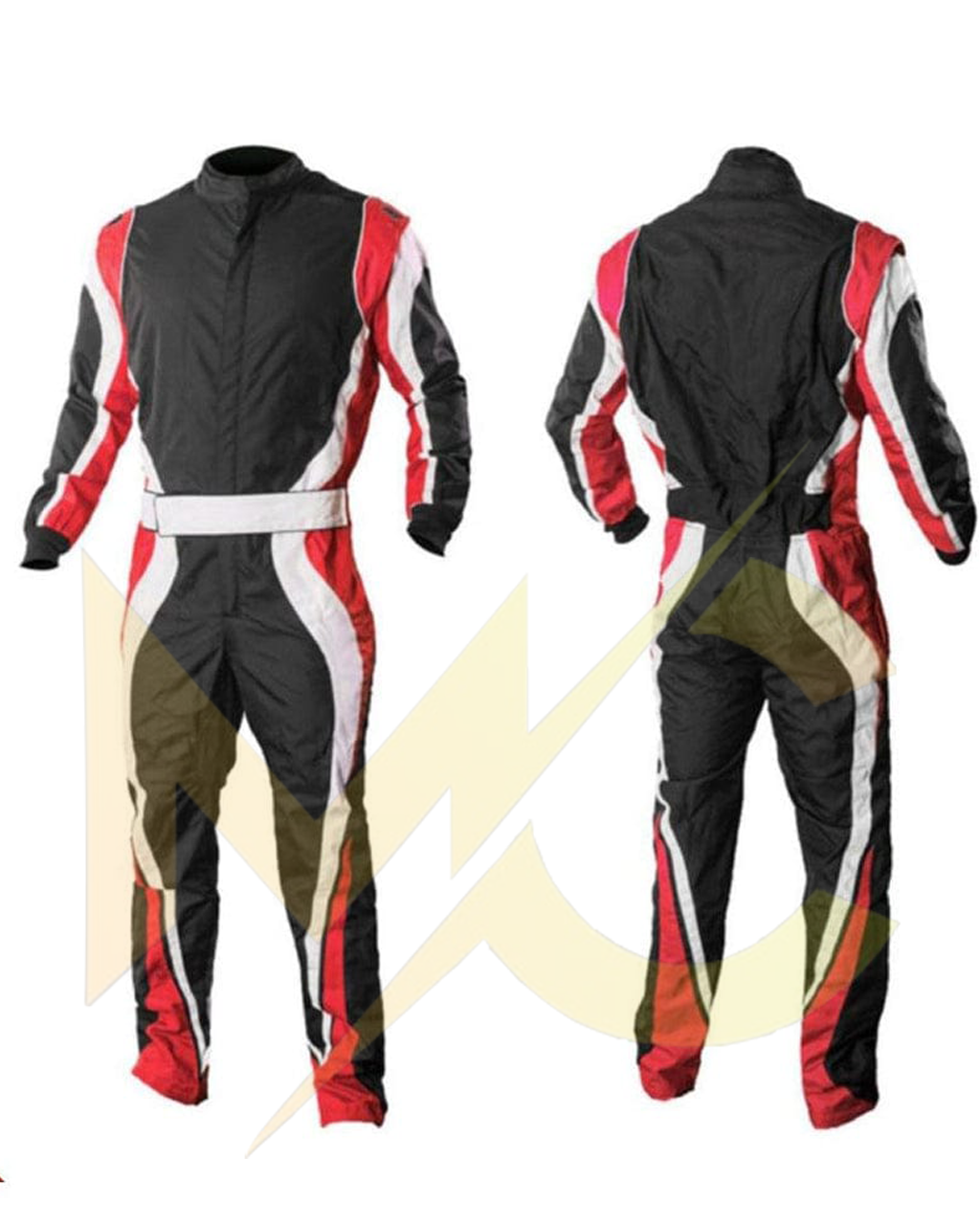 Go kart cardura race suit / Red, Black & White -96