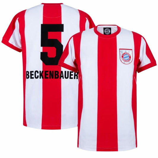 Copa FC Bayern Munich Beckenbauer 5 Retro Shirt 1971-1972 (Retro Flock Printing)